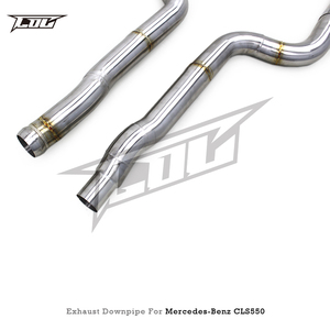 Oem xả downpipe cho Mercedes-<span class=keywords><strong>Benz</strong></span> cls550 4.7t M278 2012-2016 miễn phí dòng chảy ống thể thao tiêu đề với lá chắn nhiệt - Product Image 6