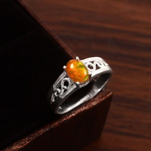 Hot Selling Product Natural Black <b>Opal</b> <b>Ring</b> Multi Fire Black <b>Opal</b> Wedding <b>Ring</b> 925 Silver <b>Opal</b> Jewelry - Product Image 1