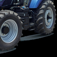 Tracteur agricole 4x4 de 220 CV avec boîte de vitesses Power Shift et Power Shuttle, machine de travail sur roues pour les travaux sur le terrain