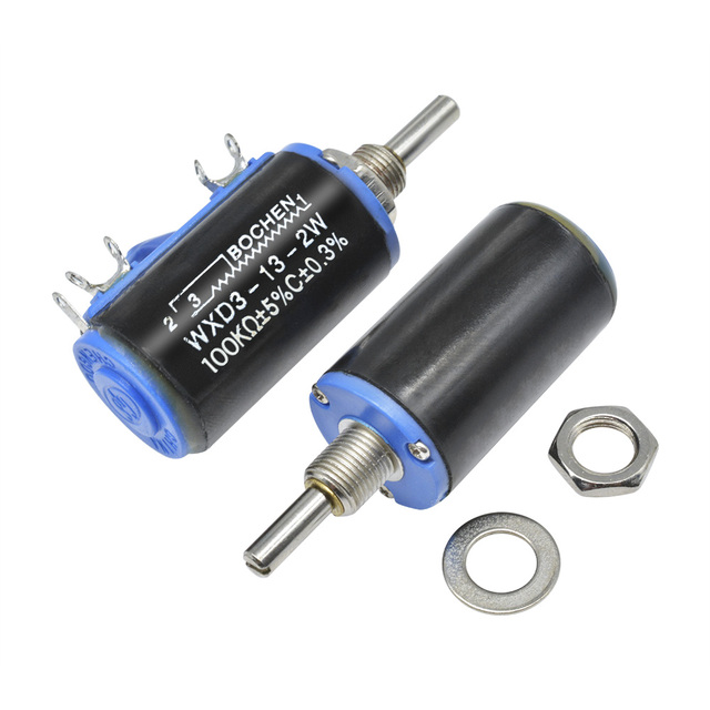 WXD3-13-2W Ohm Multi-turn Wire Wound Potentiometer Motorized Potentiometer 1K/2.2K/3.3K/4.7K/10K/22K/47K/100K Good price