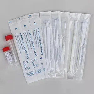 Disposable Nylon Collection Nose Swab Nasopharyng Sterile Sampling Swab Medical Flocked Nasal Swab Stick