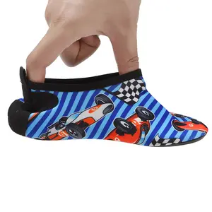 Boys Printed Pattern Cute Soft Shoes Snorkeling Wading Sea Special Non-slip Beach Shoes