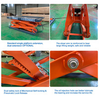Lève-voiture à ciseaux robuste de 4 tonnes, hydraulique, à levée complète, encastré, pour garage domestique, fabriqué en Chine