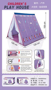 Tienda de campaña interior portátil para niños, casa de juegos para niños, <span class=keywords><strong>tipi</strong></span> para niñas, tiendas de campaña rosas - Product Image 5