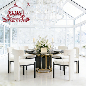 Chaises longues rembourrées avec structure en aluminium pour salle de banquet et restaurant - Product Image 5