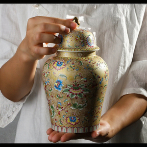 Jarrón de Cerámica Perlado Ecológico de Lujo Ligero Estilo Antiguo para Decoración del Hogar, Regalo de Cumpleaños o Acción de Gracias - Product Image 3