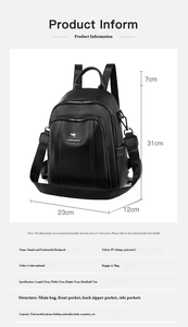 Sac à dos spacieux en cuir végétalien pour adolescents et jeunes femmes, élégant, durable et parfait pour l'école ou les aventures quotidiennes - Product Image 4