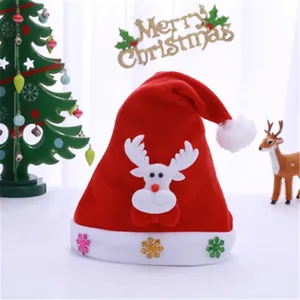 2020 חג המולד מספק החג שמח מעוטר הרגיש סנטה קלאוס כובע