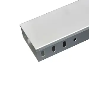 fireproof Flexible white High Quality steel powder coated cable trays electric cable trunking