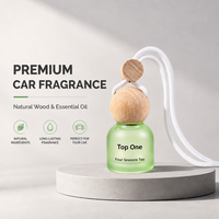 Ornement Suspendu Auto Luxe Flacon Désodorisant Bouchon Diffuseur Bois Naturel Gros Accessoires Intérieur Auto Cadeau Premium