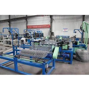 Low Carbon High Technology Single Wire Spiral Wire Mesh Weaving Chainlink Diamond Chain Link Fence Making Machine