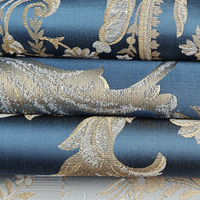 Tissu Jacquard Brocart Africain en Polyester de Haute Qualité M&Y 2026, Motif Teint, pour Papier Peint et Nappe – Prix de Gros