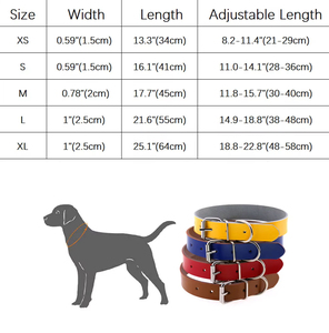 Collare morbido e resistente e rotondo per cuccioli, collare da collo per cani e gatti in vera pelle - Product Image 3