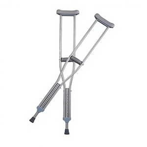 Muleta Axilar KS de Aleación de Aluminio, Altura Ajustable, Ligera y Cómoda para Adultos y Niños - Product Image 3