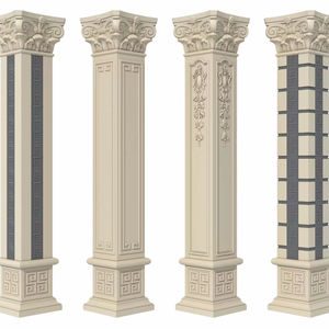 Moule en plastique premium pour colonnes romaines carrées en béton pour la construction de maisons - Product Image 1