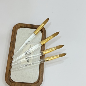 Pinceau à ongles 100% Kolinsky, pinceau professionnel pour poudre acrylique, pour salon américain, européen, vietnamien - Product Image 4