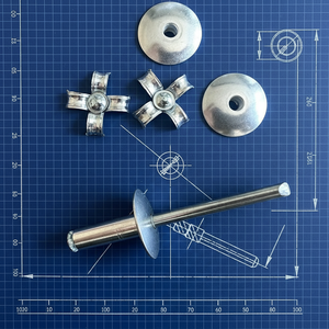 Remaches ciegos abiertos estándar DIN7337 de aluminio/acero, remaches ciegos abiertos de 4.8x16mm, remache ciego extendido con brida grande - Product Image 6