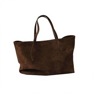 Minimalist Brown Color Women's Genuine Leather Bags Customizable Handbags <b>Large</b> Capacity Top Handle Zipper Waterproof Casual - Product Image 5