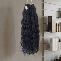 Rambut Manusia Remy Keriting India, Kutikula Tersusun Rapi, 100% Virgin, Jahitan Mesin Ganda, Bundel Rambut Grosir, Dapat Di-Perm