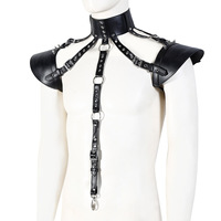 HM Factory Direct PU cuir retenue Corset Bondage camisole de force DJ Performance vêtements Sexy nu Costume pour hommes