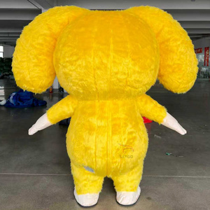 Costume Gonfiabile Mascotte Coniglio Wa Sansui, Coniglio Giallo con Grandi Orecchie, Personaggio dei <span class=keywords><strong>Cartoni</strong></span> <span class=keywords><strong>Animati</strong></span> per Eventi in Centri Commerciali, Feste e Spettacoli - Product Image 2