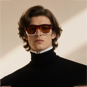 Custom Logo Way farer Sunglasses Full Rim Rectangle Frame Resin Lens Anti-Uv Protection Unisex Adult - Product Image 3