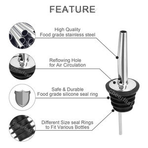 Vertedor <span class=keywords><strong>de</strong></span> <span class=keywords><strong>vino</strong></span> <span class=keywords><strong>de</strong></span> acero inoxidable <span class=keywords><strong>de</strong></span> grado alimenticio compatible con pedidos <span class=keywords><strong>de</strong></span> muestra, embalaje personalizado, vertedor <span class=keywords><strong>de</strong></span> oro rosa para <span class=keywords><strong>vino</strong></span> - Product Image 4