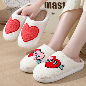 Hoa Fluffy Một Dòng Dép Đi Trong Nhà Dâu Tây Anh Đào Nấm Flip Flops Nụ Cười Tình Yêu Trái Tim Bunny Phục Sinh Nhà Dép Đi Trong Nhà Cho Phụ Nữ Người Đàn Ông - Product Image 3