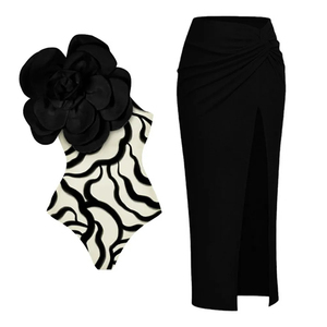 Mode imprimé unique épaule stéréo 3D fleur Chic Bikini femmes 2024 bretelles irrégulière couvrir Design <span class=keywords><strong>maillot</strong></span> <span class=keywords><strong>de</strong></span> <span class=keywords><strong>bain</strong></span> - Product Image 4