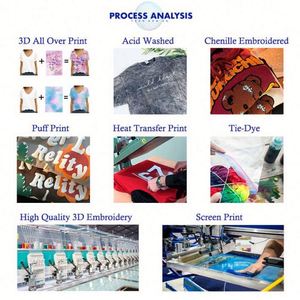 Vintage Orange 250gsm Heavy Weight T-Shirt 100% Cotton Bulk Washed Oversized Acid Washed Digital Printing Graphic Graphic - Product Image 5