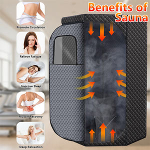 Sauna Portátil ZT con Diseño de Cabina de Vapor de 1500w, Sauna Plegable Tipo Pentágono con Silla y Tapete para Sudar, Fácil de Usar en Casa - Product Image 3