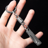 TGZUO Porte-clés en titane pivotant à 360 degrés, rotation fluide, support de clés EDC, anti-emmêlement, connecteur utilitaire extérieur