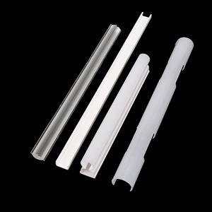 现代透明电脑聚氯乙烯塑料灯罩扩散器发光二极管灯罩照明聚碳酸酯挤出型材灯罩 - Product Image 3