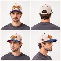 Casquette de baseball 5 panneaux en velours côtelé de luxe personnalisée, avec visière incurvée, broderie 3D du logo, style streetwear décontracté, pour marque de boutique