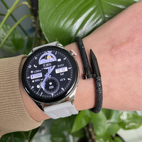 Echte Stingray lederen StingHD stijl roestvrijstalen nagelarmband voor mannen, koppels, verjaardag, Valentijnsdag cadeau, armband sieraden