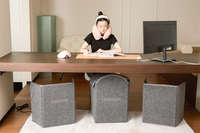 Büro tisch unter der Platten heizung Winter bein wärmer Artefakt Kohlenstoff kristall wind lose Heiz maschine