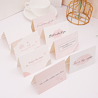 Carte de remerciement personnalisée de haute qualité en PVC et papier kraft, carte cadeau de Noël, carte de visite imprimée