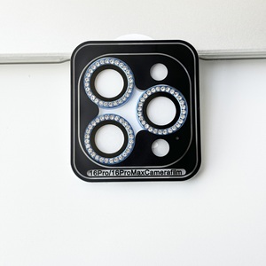 Protector de Pantalla de Vidrio Templado con Diamantes para iPhone 17 Pro Max 16 15 Pro 14 Plus 13 12 11, Cubierta para Lente de Cámara Móvil - Product Image 5