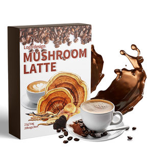 Suplemento herbal para la salud Lingzhi Reishi Mushroom 4 en 1 Café instantáneo Leones melena Café con leche Fabricante - Product Image 4