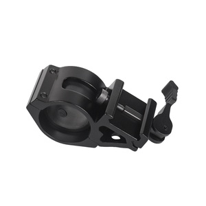 45-Degree Offset Matte Black <b>Quick</b>-Release Tube <b>Clamp</b> Bracket 25.4mm/30mm Aluminum Alloy 21mm Base Optics Holder - Product Image 5