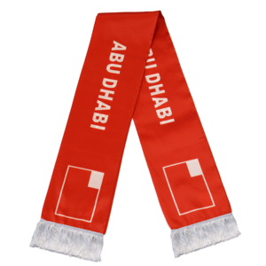 Écharpe de drapeau d'Abu Dhabi en gros, produits personnalisés pour encourager les équipes de football, écharpe de drapeau national pour les fans, écharpe à glands, châle - Product Image 1