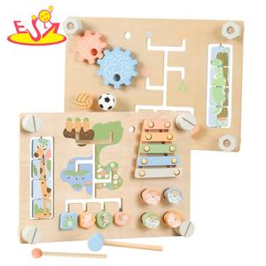 Nouvelle Maison <span class=keywords><strong>en</strong></span> <span class=keywords><strong>Bois</strong></span> à Toit Vert 2026, <span class=keywords><strong>Cube</strong></span> <span class=keywords><strong>d</strong></span>'Activités Montessori avec Serrures, Loquets et Fonctions Sensorielles pour Tout-Petits W12D931B - Product Image 6