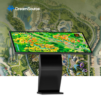 Pantalla Táctil Interactiva 4K de 43, 49 y 55 Pulgadas con Base Tipo K, Monitor con Android y WiFi para Publicidad en Kiosco
