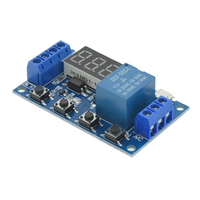 Module de relais DC 6-30V, interrupteur à temporisation, circuit de contrôle de cycle réglable, relais de temporisation d'arrêt 6V 9V 12V 24V
