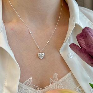 Collar de Plata de Ley S925 de Alta Calidad con Colgante de Diamante Rosa Barroco Natural, Cadena de Clavícula Diaria para Mujer, Diseño de Flor - Product Image 3