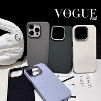 Personnaliser la couverture de téléphone en cuir PU de couleur unie pour iPhone