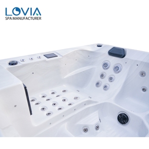 Vasca Idromassaggio Moderna di Lusso Personalizzata per 6 Persone, <span class=keywords><strong>Jacuzzi</strong></span> con Massaggio, Vasca Spa Balboa con Luci LED - Product Image 4