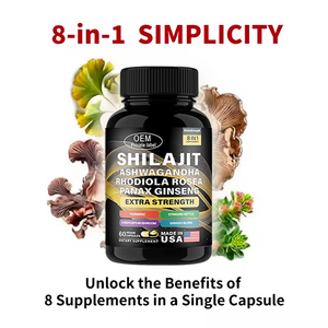 OEM grosir suplemen Herbal ekstrak Shilajit kapsul Ginseng kunyit Ashwagandha - Product Image 3