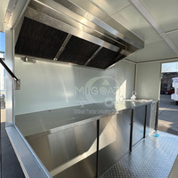 Camion de restauration commercial entièrement équipé avec système d'eau, petit modèle en aluminium pour aéroport, fabricant et fournisseur