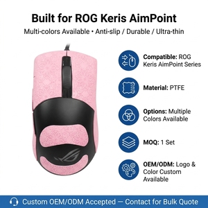 ROG Moon Edge Mouse sticker AimPoint wireless gioco di assorbimento del sudore antiscivolo Keris solido tessuto neve pellicola per mouse - Product Image 2